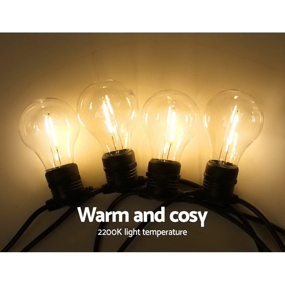 Twinkling Festoon LED String Lights for Outdoor Weddings & Garden Parties - 77m Decorative Lighting