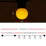 Enchanting 41m LED Festoon String Lights with 40 Bulbs for Weddings, Parties, and Christmas G45 - Front View