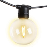 Warm Glow 41m LED Festoon String Lights - 40 Bulb Kit for Weddings, Parties, and Christmas G80