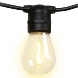 Jingle Jollys 68m Waterproof LED Festoon String Lights with 70 Bulbs for Weddings and Events - Low Angle