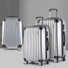 Wanderlite 3 Piece Luggage Suitcase Trolley - Silver
