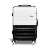 Wanderlite Sleek Monochrome Lightweight Hard Shell Luggage for Effortless Travel - Top-Down View