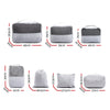 Wanderlite 7PCS Grey Luggage Organiser Suitcase Sets Travel Packing Cubes Pouch Bag