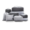Wanderlite 7PCS Grey Luggage Organiser Suitcase Sets Travel Packing Cubes Pouch Bag