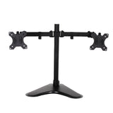 Artiss Dual Adjustable Monitor Arm Stand - Black - Side View