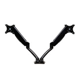 Dual Monitor Gas Spring Arm Mount in Black - Side View