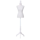 Adjustable White Female Dressmaking Mannequin 170cm with Vintage Base for Tailoring and Display