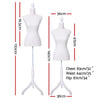 Female Mannequin 170cm Model Dressmaker Clothes Display Torso Tailor Wedding White