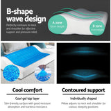Giselle Luxury Duo of Cool Gel Memory Foam Pillows - Rear View