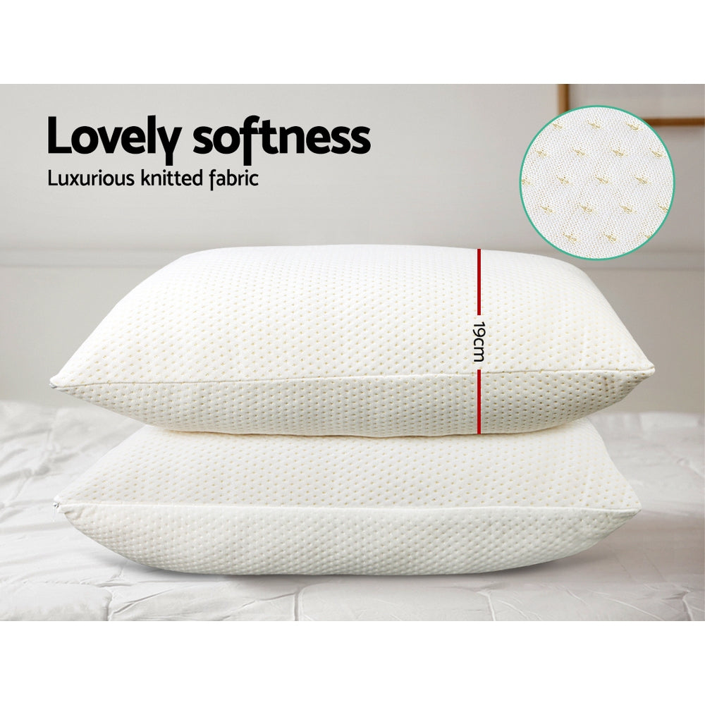 Giselle Luxury Memory Foam Pillow Duo for Ultimate Sleep Comfort