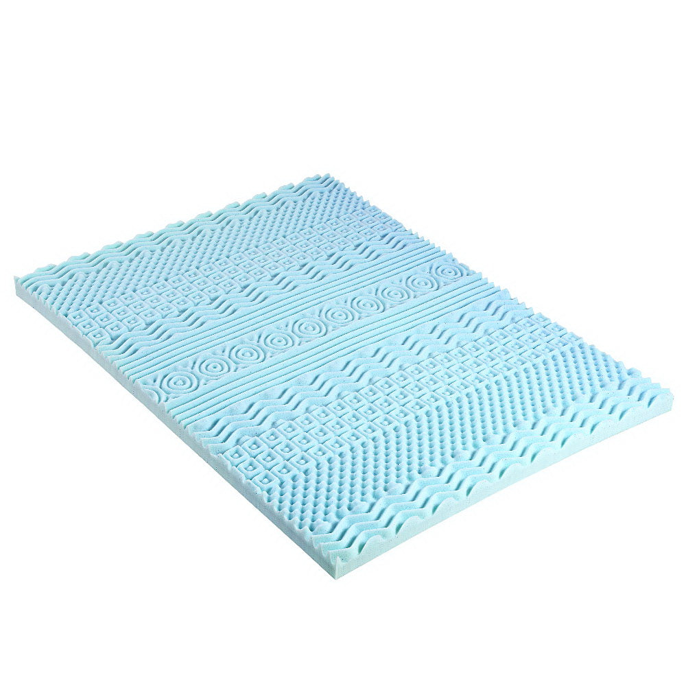Giselle 11-Zone 8cm Memory Foam Mattress Topper - Double Size Comfort Solution