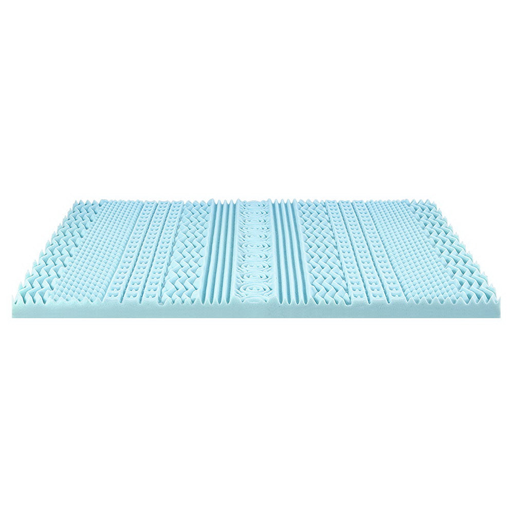 Giselle 11-Zone 8cm Memory Foam Mattress Topper - Double Size Comfort Solution
