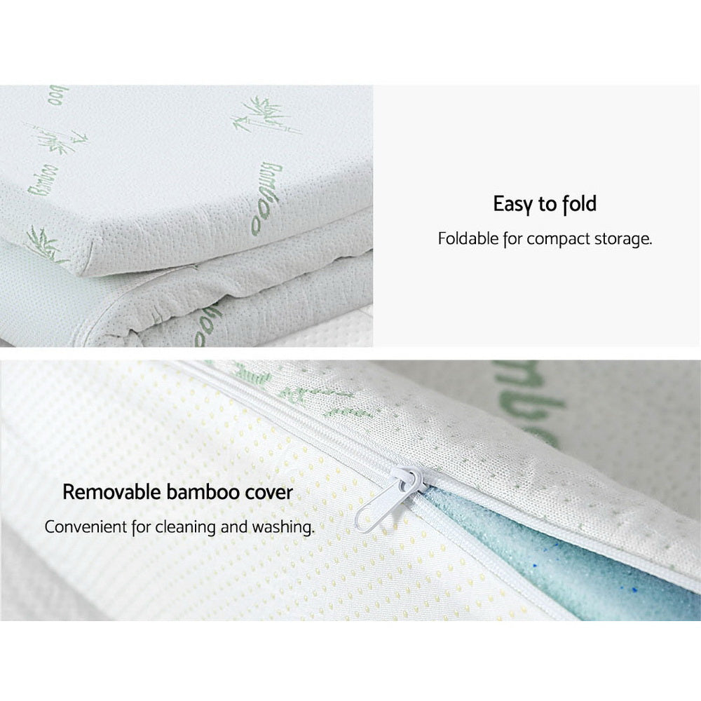 Giselle 11-Zone 8cm Memory Foam Mattress Topper - Double Size Comfort Solution