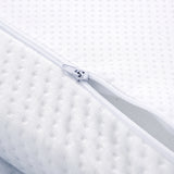 Giselle Single Size Cool Gel Dual Layer Memory Foam Mattress Topper - Rear View