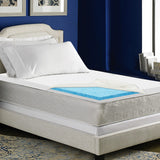 Giselle Single Size Cool Gel Dual Layer Memory Foam Mattress Topper