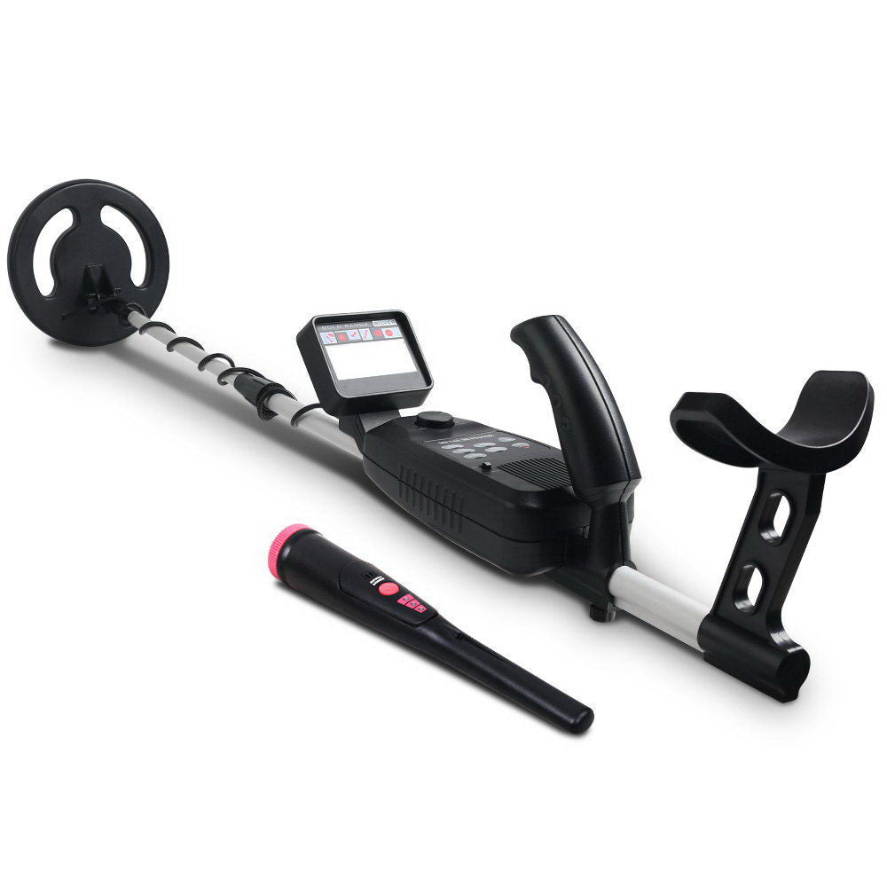 LCD Screen Waterproof Metal Detector & Pinpointer for Treasure Hunting - 180MM Sensitivity