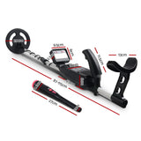 LCD Screen Waterproof Metal Detector & Pinpointer for Treasure Hunting - 180MM Sensitivity - Front View