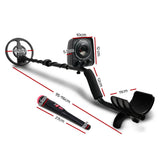 Advanced Waterproof Metal Detector and Pinpointer for Treasure Hunting - 160mm Sensitivity - Front View
