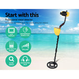Metal Detector 180MM Deep Sensitive Waterproof Treasure Hunter Gold Digger Yellow