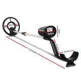 Treasure Seeker Metal Detector - Jet Black - Front View