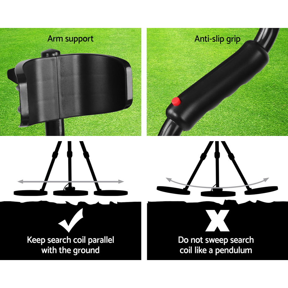 Treasure Seeker Metal Detector - Jet Black