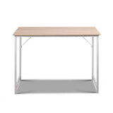 Sund Modern White Oak Computer Desk - Side View