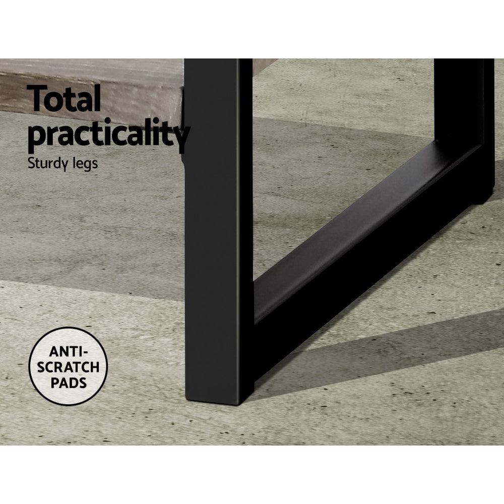 Modern 3-Tier Metal and Wood Display Shelf for Books and Collectibles
