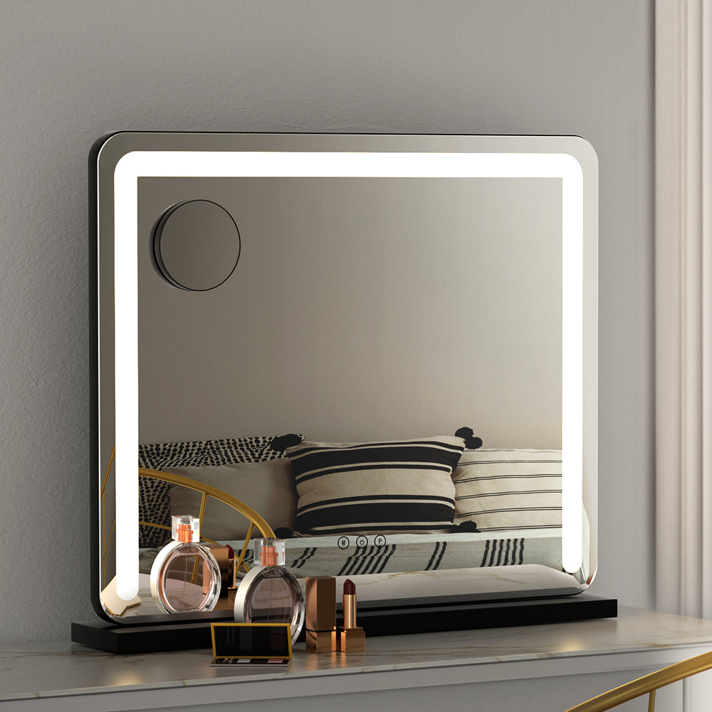 Illuminated Hollywood Style Makeup Mirror with Adjustable LED Lights - 50X60CM