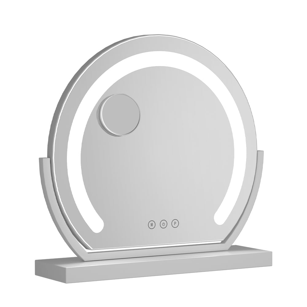 Glamorous LED Lighted Vanity Makeup Mirror with Adjustable Brightness and 180° Rotation