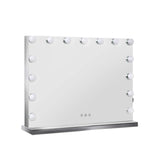 Glamour Touch LED Lighted Vanity Mirror with Adjustable Brightness - 58cm x 46cm