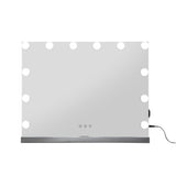 Glamour Touch LED Lighted Vanity Mirror with Adjustable Brightness - 58cm x 46cm - Side View