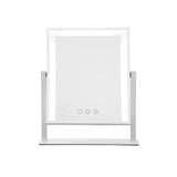 Illuminated Hollywood Vanity Makeup Mirror with Adjustable LED Lights - White - Side View
