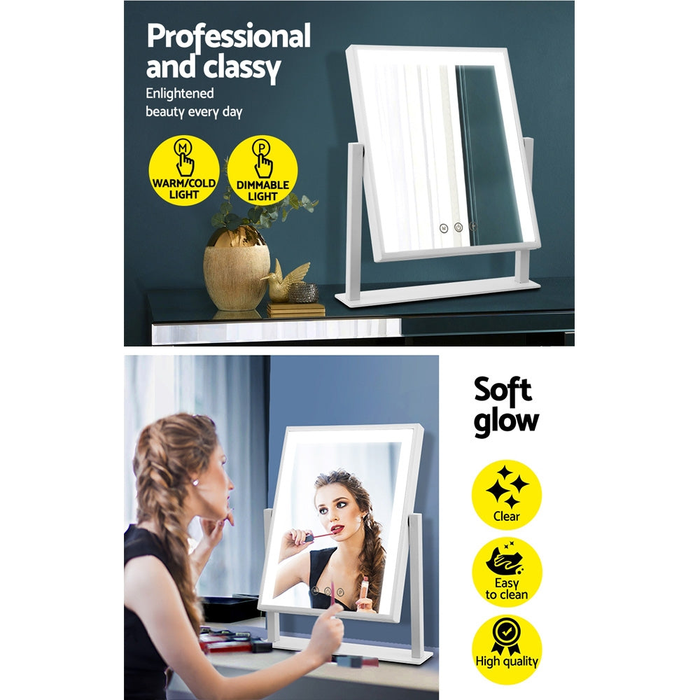 Illuminated Hollywood Style Vanity Makeup Mirror with Adjustable LED Lighting