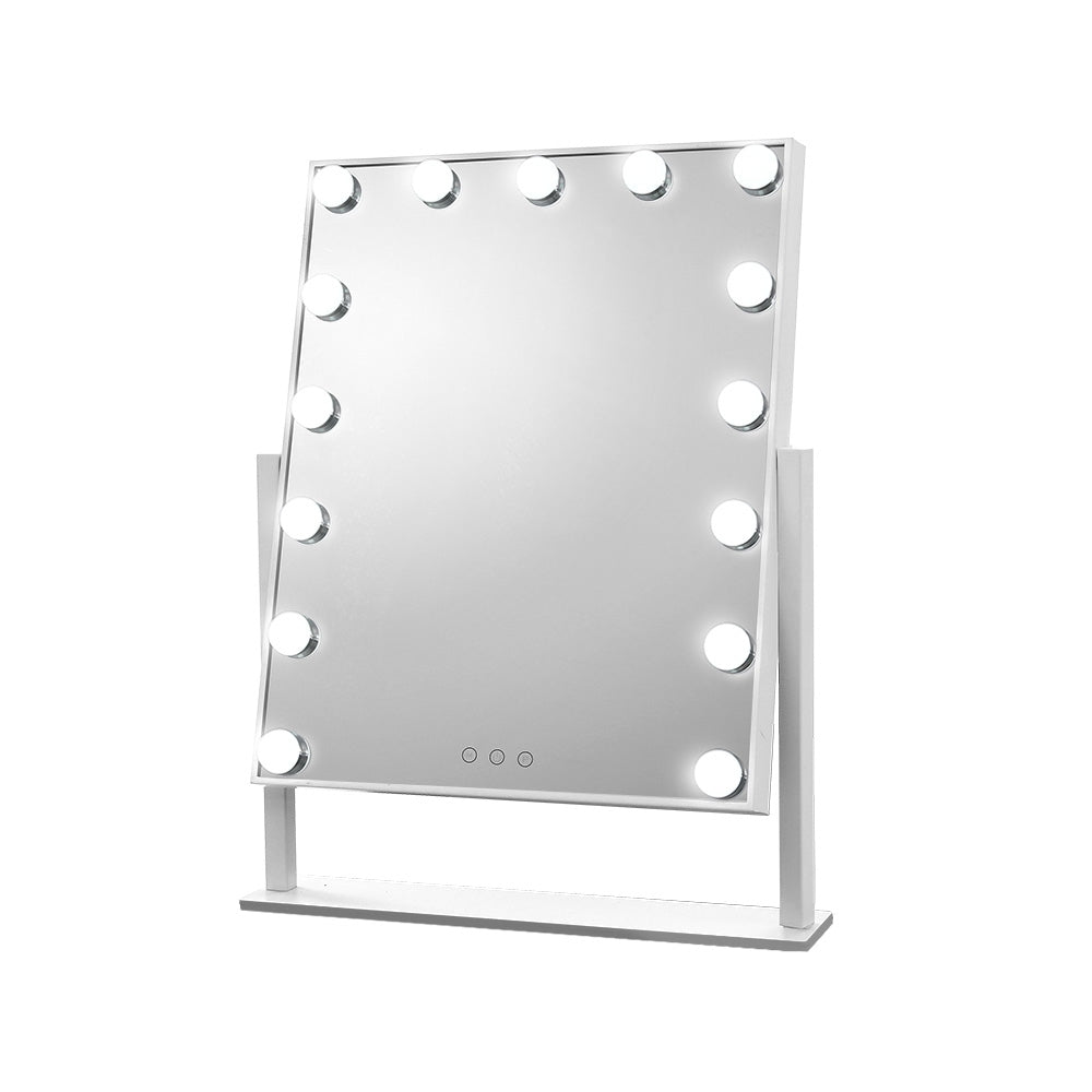 GlamourGlow 15-Bulb Dimmable Hollywood Style Makeup Mirror