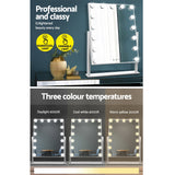 GlamourGlow 15-Bulb Dimmable Hollywood Style Makeup Mirror - Top-Down View