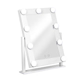 Dimmable LED Rotating Makeup Mirror - White