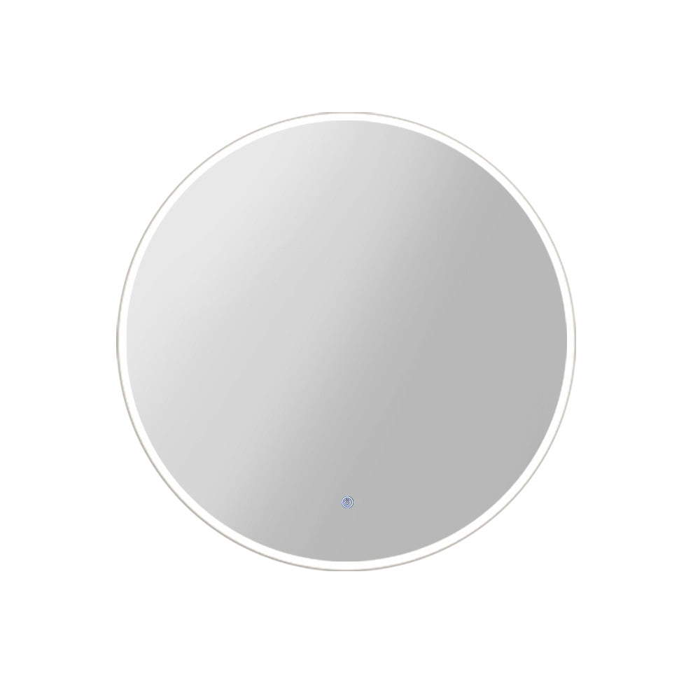 Large 60CM LED Illuminated Round Bathroom Wall Mirror with Anti-Fog Feature
