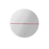 Large 60CM LED Illuminated Round Bathroom Wall Mirror with Anti-Fog Feature - Front View