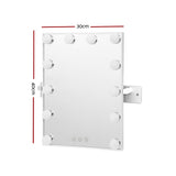 Glamourous LED Makeup Vanity Mirror with Adjustable Lighting and 360° Rotation - Front View