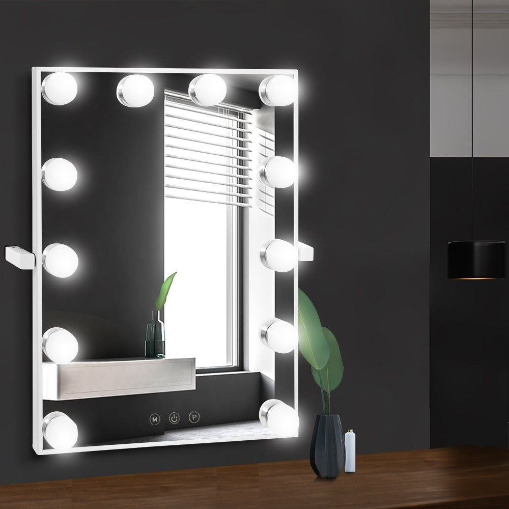 Glamourous LED Makeup Vanity Mirror with Adjustable Lighting and 360° Rotation