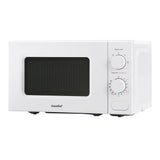 Comfee 20L 700W Countertop Microwave Oven - Stylish White Kitchen Cooker with Multi-Stage Cooking and Quick Defrost - Front View