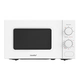 Comfee 20L 700W Countertop Microwave Oven - Stylish White Kitchen Cooker with Multi-Stage Cooking and Quick Defrost - Top-Down View