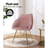 Artiss Set of 2 Valisa Dining Chairs Kitchen Chairs Upholstered Velvet Pink