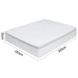 Giselle Bedding King Size Eco-Friendly Waterproof Bamboo Mattress Cover - Front View