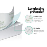 Giselle Bedding Double Bamboo Mattress Protector with Waterproof PU Coating