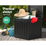 Gardeon 80L Weatherproof Garden Storage Bench - Multi-Purpose Tool & Toy Organizer - Extra Image