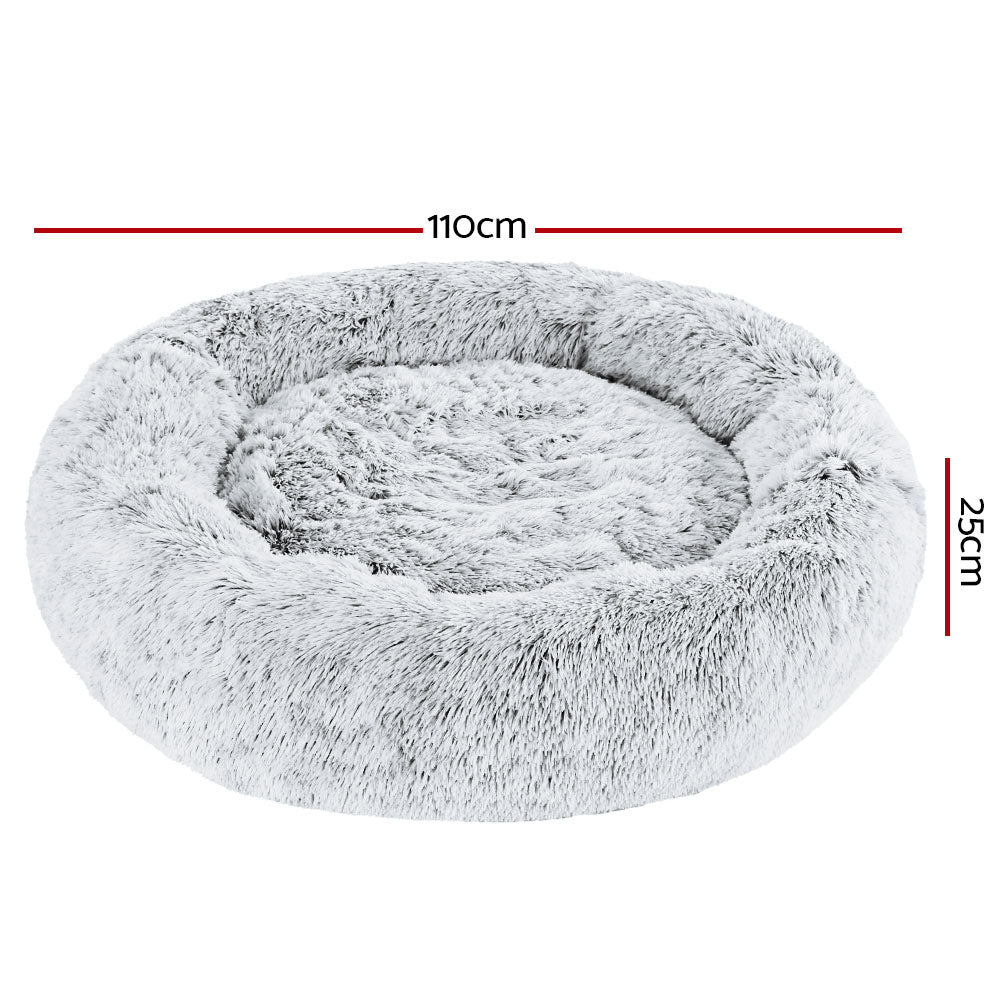 Charcoal Extra Large i.Pet Dog and Cat Bed - 110cm Comfort Haven