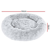 Charcoal Extra Large i.Pet Dog and Cat Bed - 110cm Comfort Haven - Side View