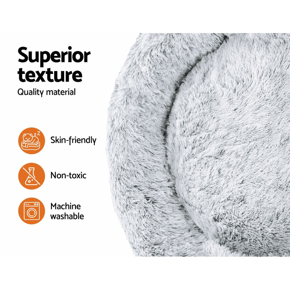 Charcoal Extra Large i.Pet Dog and Cat Bed - 110cm Comfort Haven