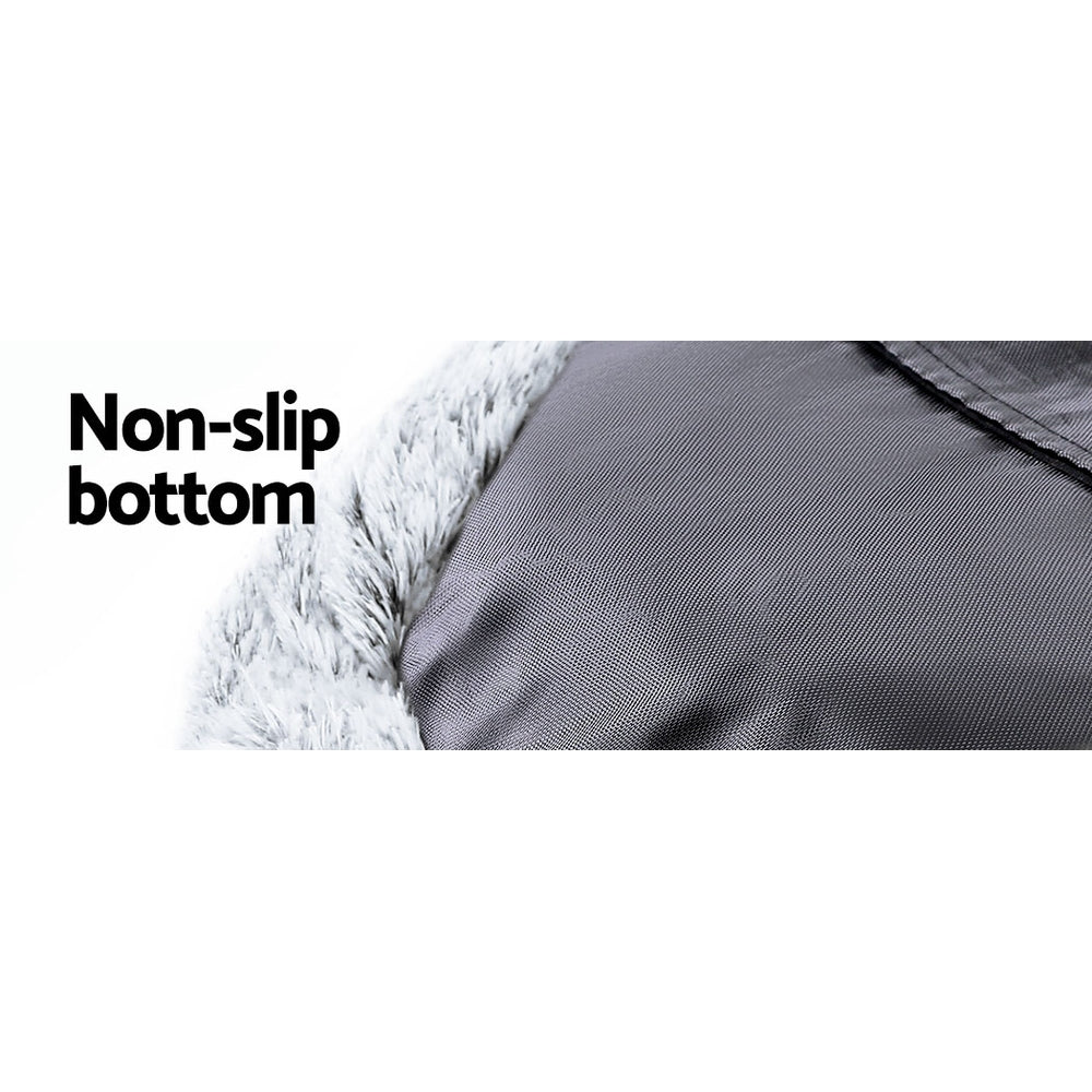 Charcoal Extra Large i.Pet Dog and Cat Bed - 110cm Comfort Haven